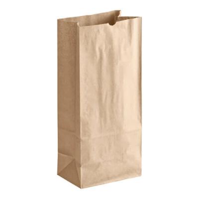 12 lb. Kraft Brown SOS Paper Bags - 500/case